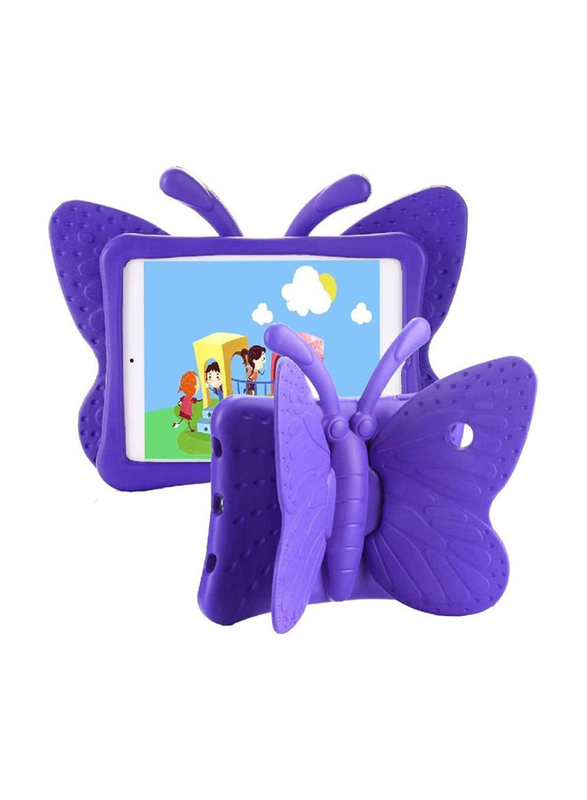 Apple iPad Air 9.7-inch Kids EVA Butterfly Stand Light Weight Tablet Case Cover, Purple