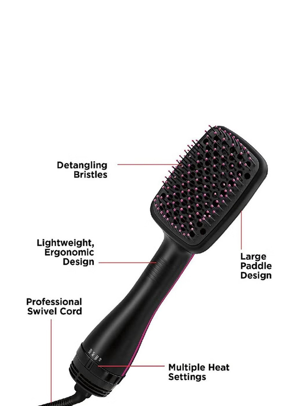 Arabest Professional Multi-Function One-Step Hair Dryer and Styler, Black