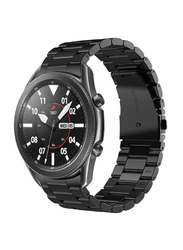 Replacement Stainless Steel Strap for Samsung Watch 3 45mm/Watch 46mm/Gear S3 Frontier/Gear S3 Classic, Black