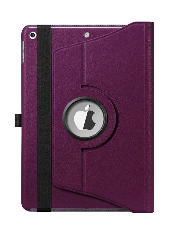 

Generic Apple iPad 10.2/10.5 Inch Leather 360 Degree Rotating Stand Folio Mobile Phone Case Cover, Purple