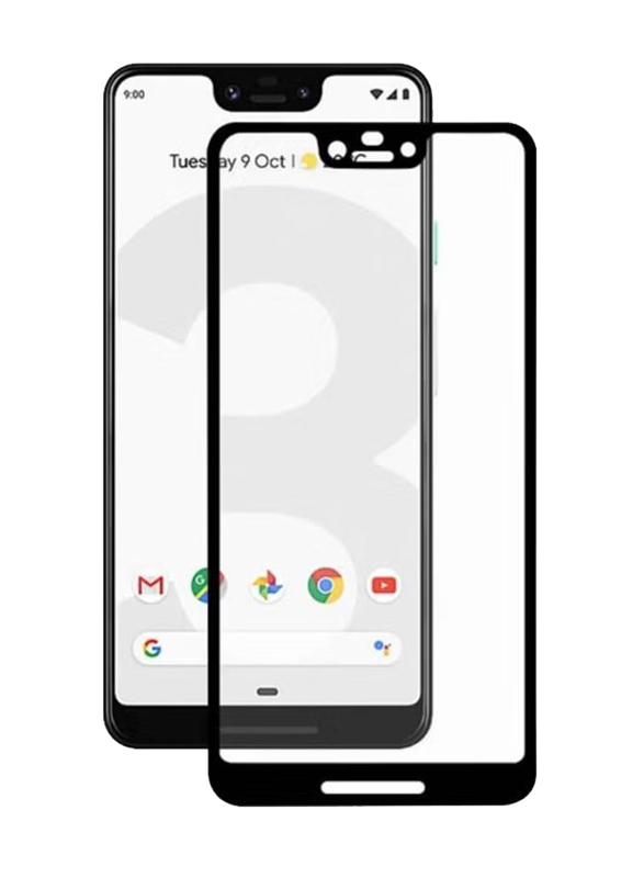 Google Pixel 3 Xl Protective 5D Glass Screen Protector, Clear/Black