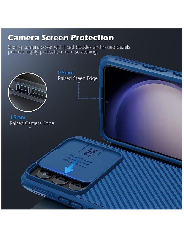 Nillkin Samsung Galaxy S23 Plus CamShield Pro Camera Protection Mobile Phone Case Cover, Blue