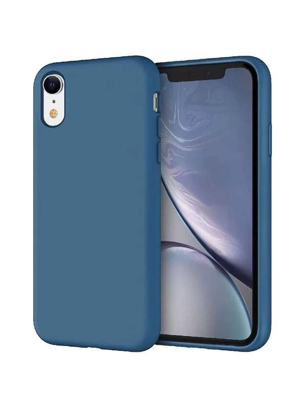 Apple iPhone XR Protective Soft Silicone Mobile Phone Case Cover, Blue