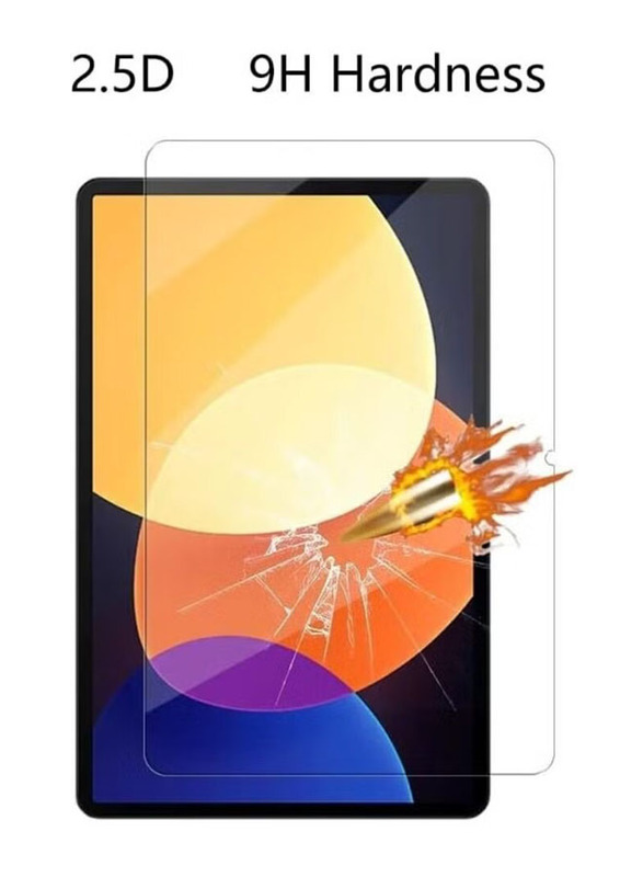 Xiaomi Pad 5 Pro 12.4 Inch 2022 9H Hardness Scratch Resistant 9H Tempered Glass Screen Protector, Clear