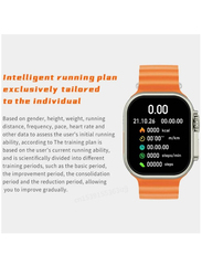 Series 8 49mm Bluetooth Call Wireless Charge Fitness Bracelet Smartwatch, Orange