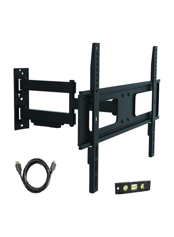 Full Motion TV Wall Mount for 32 to 65-inch TVs with 6-Feet HDMI Cable, 05412, Black