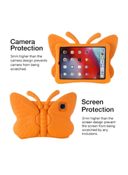 Apple iPad 4th Generation 10.9-inch 2020/Apple iPad Pro 11 2020/2018 Kids EVA Foam Shockproof Kickstand Butterfly Lightweight Case Cover, Orange