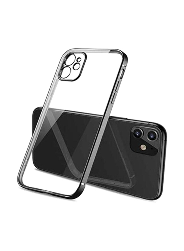 Apple iPhone 11 Electro Plated Silicone Mobile Phone Case Cover, Black