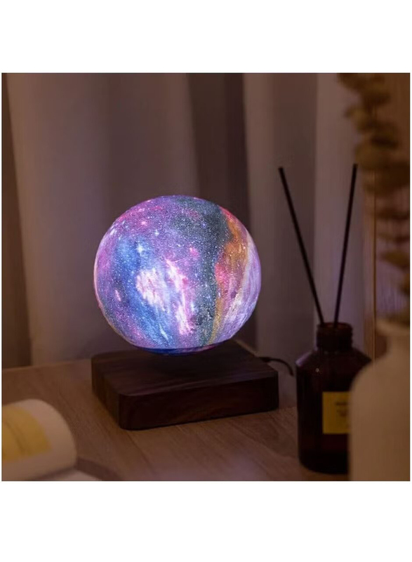 3D Printing Material Floating Moon Levitating Magnetic Spinning Night Light, Multicolour