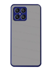 Honor X8 Matte Silicone Translucent Shockproof Bumper Mobile Phone Case Cover, Blue