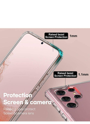 Samsung Galaxy S22 Ultra All-in-One Anti-Yellowing Mobile Phone Case Cover with Screen Protector and Camera Lens Protector, Clear