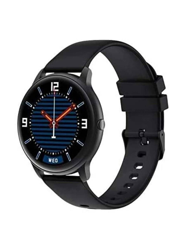 Round Water Resistant Full Touch Screen Smartwatch, Black