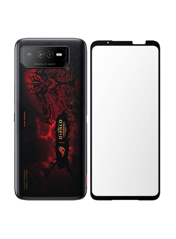 Asus ROG Phone 6 Diablo Immortal Edition Edge to Edge Full Coverage Tempered Glass Screen Protector, Clear