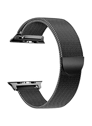 Replacement Mesh Loop Band Strap for Apple Watch 44mm, Black