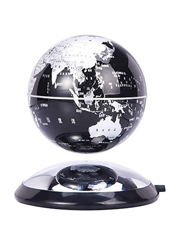 

Generic 6-Inch Magnetic Levitation Anti-Gravity World Map Rotating Floating Globe with LED, Black