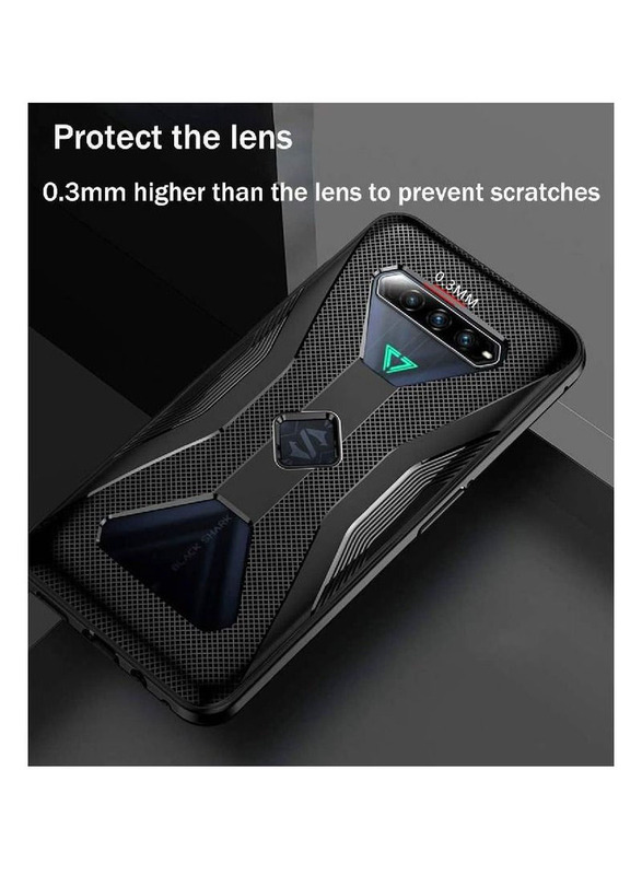 Xiaomi Black Shark 5 RS Slim-Fit Anti-Scratch Shock Absorption Mobile Phone Back Case Cover, Black