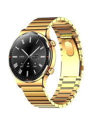 Haino Teko Germany Full Touch Screen Stainless Steel Bluetooth Waterproof Smartwatch, Gold