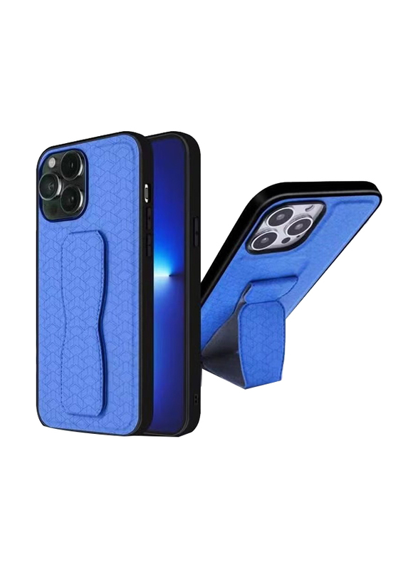 Apple iPhone 13 Pro Max Series High-Quality New Design Grip Mobile Phone Back Case Cover, Blue