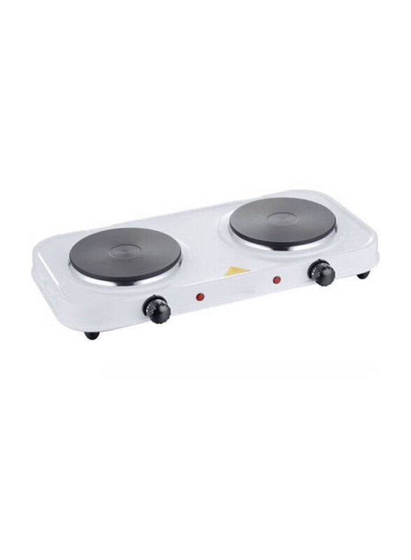 

Arabest Electric Double Hot Plate with Auto-Thermostat, White