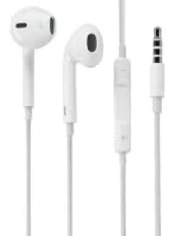 Wired 3.5mm In-Ear Earphone with Mic, White