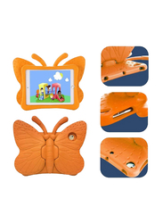 Apple iPad Air 2 9.7 Inch Kids EVA Foam Butterfly Stand Light Weight Tablet Back Case Cover, Orange