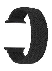 Braided Solo Loop Watch Band for Apple Watch Series 7 45mm, Black