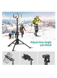 Universal Mobile Phone Selfie Stick Tripod with Wireless Remote, Black