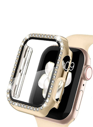 Diamond Watch Cover Guard Shockproof Frame for Apple Watch 41mm, Gold