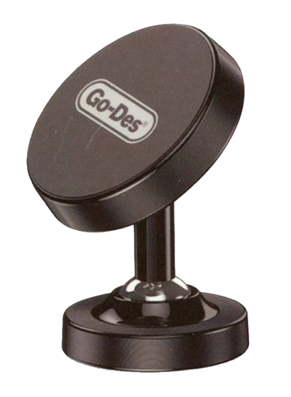 Go-Des Adjustable Dashboard Magnetic Car Phone Holder, Brown