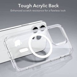 Apple iPhone 14 Pro Protective Shockproof Military-Grade Protection Scratch-Resistant MagSafe Mobile Phone Case Cover, Clear