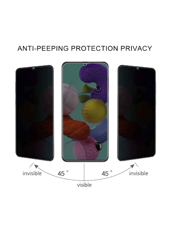 Redmi 9A Privacy Tempered Glass Screen Protector, Clear