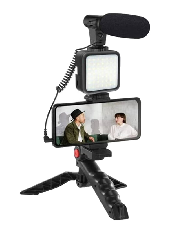 Smartphone & Camera Vlogging Studio Kits, Black