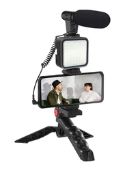 Smartphone & Camera Vlogging Studio Kits, Black