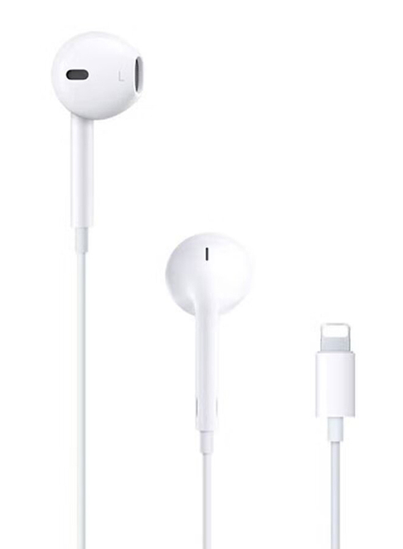Lightning Cable In-Ear Earphone for Apple iPhone X/11/12, White