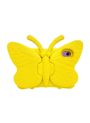 Apple iPad Mini 6th Gen Kids EVA Butterfly Stand Soft Tablet Back Case Cover, Yellow