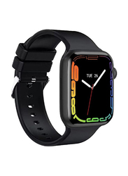 New Bluetooth Calling Full Screen Touch Heart Rate Monitoring Smartwatch, Black