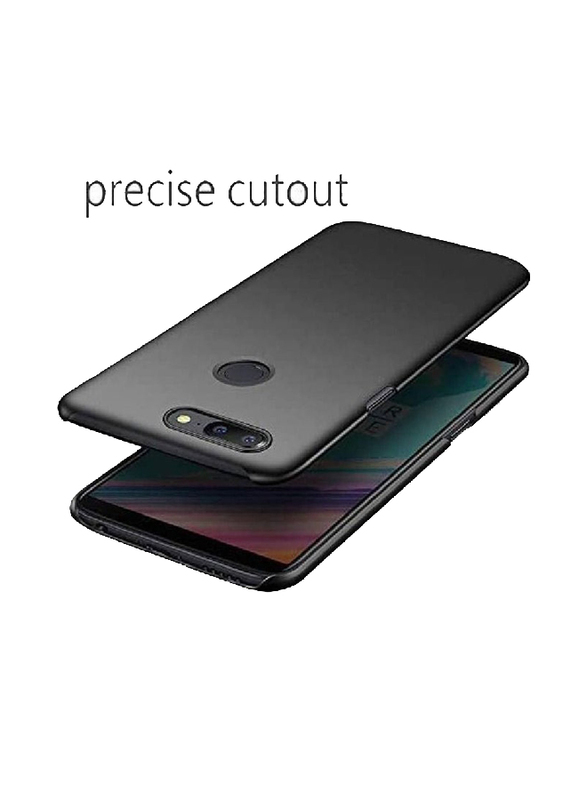 OnePlus 5T Ultra-thin Silicone Full Body Protection Mobile Phone Back Case Cover, Black