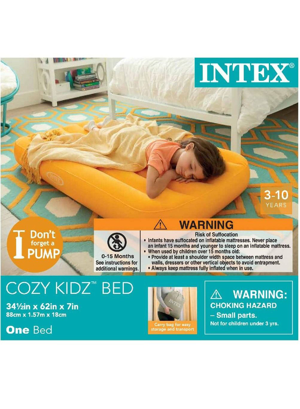 Intex Cozy Kids Airbed, Orange