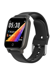 T1S Colour Screen Sport Fitness Intelligent Smartwatch, Black