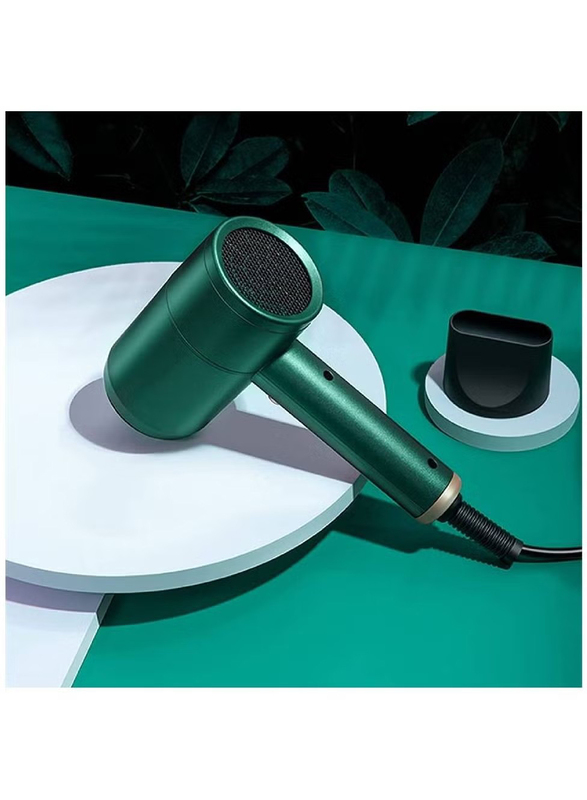 Arabest Hair Dryer Three-Speed Wind Speed Intelligent Constant Temperature Hair Dryer With Overheat Protection, Green