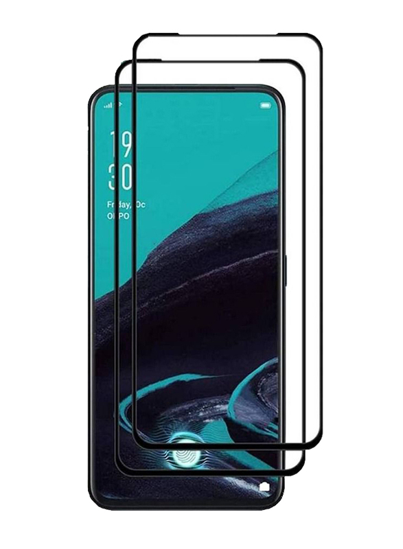 Oppo Reno 6 Protective Full Glue Glass Screen Protector, 2 Piece, Clear