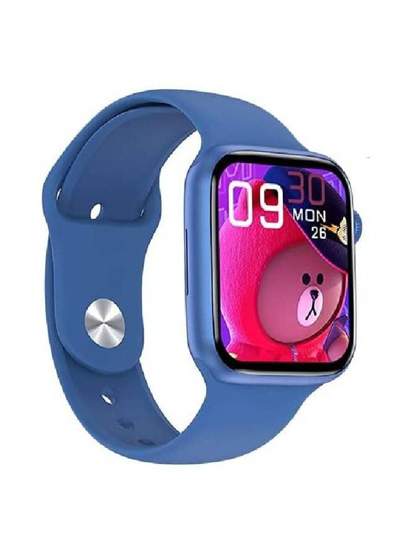 44mm Fitness Smartwatch with Smart Health Tracker, Blood Oxygen, Heart Rate Monitoring, Long Standby & Bluetooth, Blue