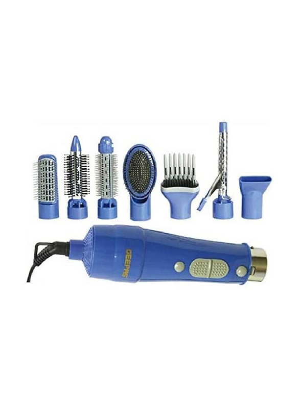 Geepas New Electric 8-in-1 Hair Styler & Blower, Blue