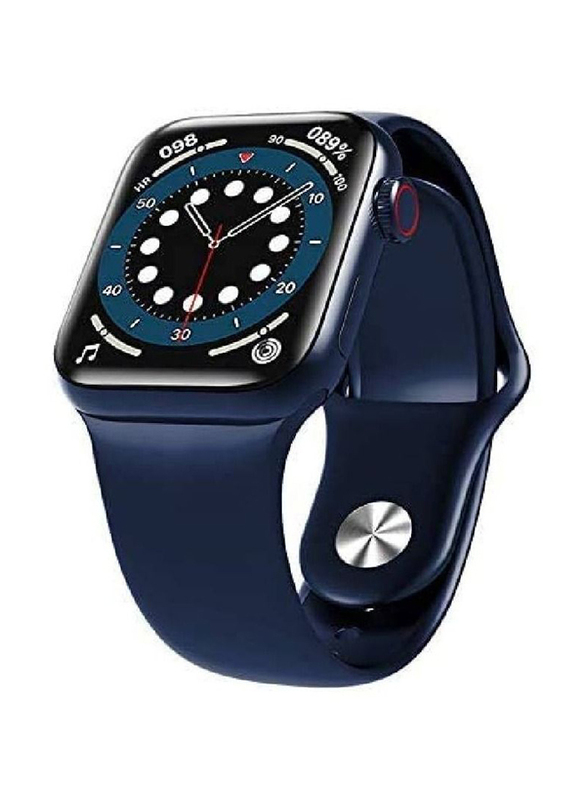 HD Touch Screen 1.75-Inch 44mm Smartwatch, BT Call, Heart Rate Sensor, Waterproof, Blue