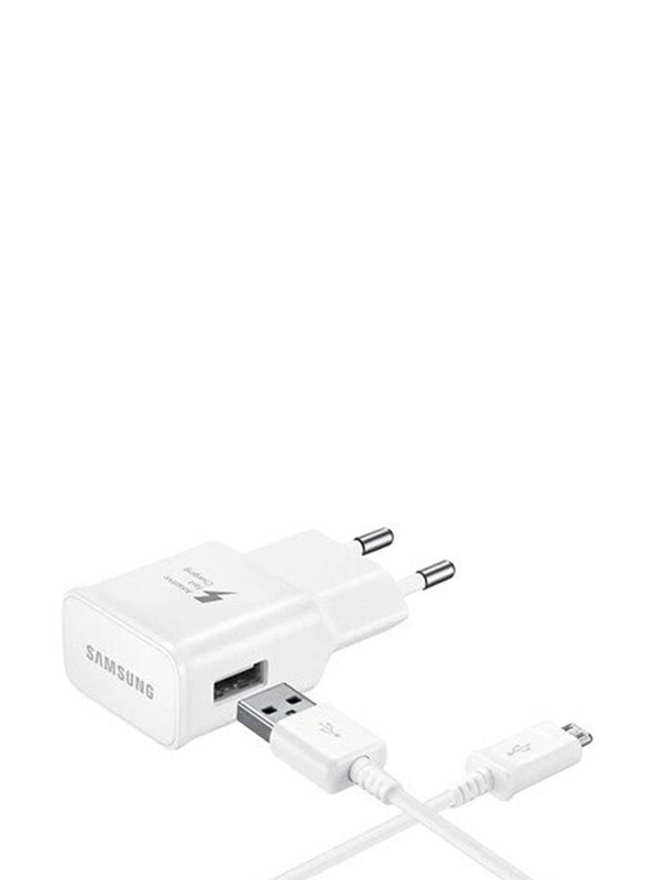 2-Pin Wall Travel Adapter for All Samsung Model, White