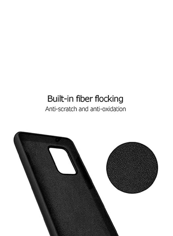 Samsung Galaxy A52 5G Gel Rubber Soft Silicone Mobile Phone Case Cover, Black