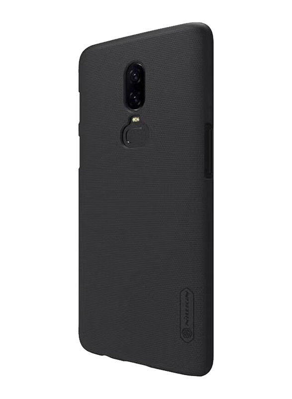 Nillkin OnePlus 6 Super Frosted Shield Hard PC Mobile Phone Back Case Cover, Black