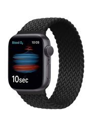 Replacement Braided Loop Strap Band for Apple Watch 44mm, Black