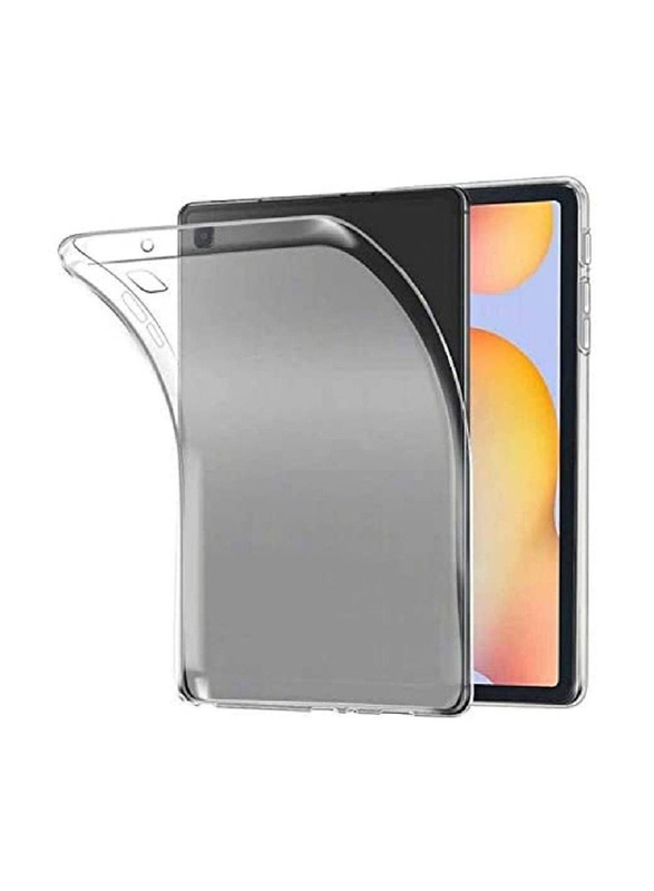 Samsung Galaxy Tab A7 Soft Rubber TPU Tablet Case Cover with Tempered Glass Screen Protecter, Clear