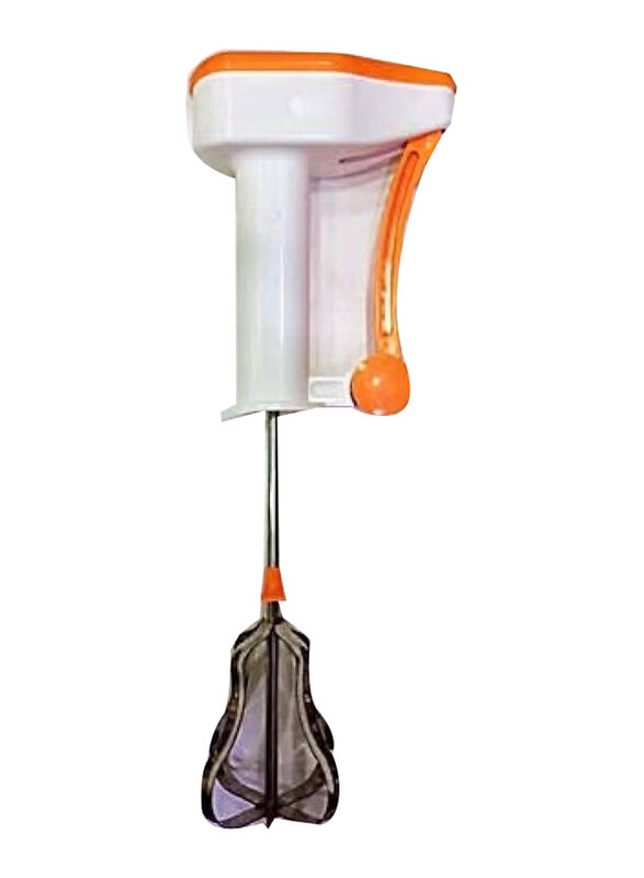 Heavy Duty Power Free Hand Blender, White/Orange